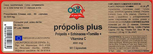 Própolis plus 400 mg 90 cápsulas. (Pack 3 unid.)