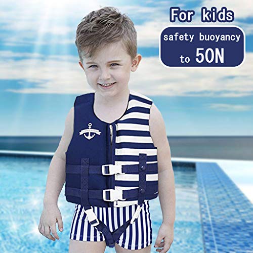 PROTAURI Niños Chaleco de Natacion - Childs Traje de Baño Traje Flotante Niños Chaqueta Chicos Chicas Ayudas de Natación Aprender a Nadar 1-9 Años/50N