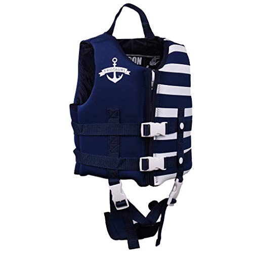 PROTAURI Niños Chaleco de Natacion - Childs Traje de Baño Traje Flotante Niños Chaqueta Chicos Chicas Ayudas de Natación Aprender a Nadar 1-9 Años/50N