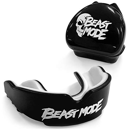 Protector bucal | Protector de Encía Deportes con funda de transporte - rugby, boxeo, hockey, kickboxing, artes marciales, judo, karate, MMA, deportes de contacto – moldeables | adultos y niños