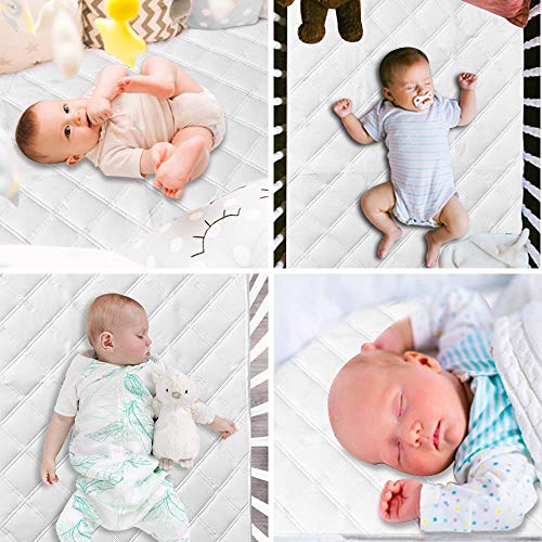 Protector Cuna Cubrecolchón Impermeable de Cama Bebé Protector de Colchón para Cuna Impermeable Sábanas cuna Impermeable Cubre Colchon 60 x 120cm de YOOFOSS