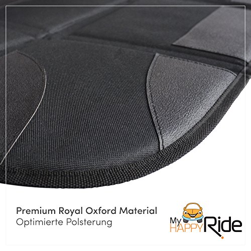 Protector de Asientos Automotrices (Material Premium Royal Oxford) - Isofix – Protege la Tapicería de los Asientos Infantiles – Resistente al Agua, Acolchado, con Bolsillos de Almacenamiento