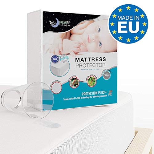 Protector de Colchón Impermeable para Cuna (60 x 120) - Cubre Colchón Transpirable, Hipoalergénico, Anti-bacteriano, Anti-acaros - Tratamiento Nueva Generacion: Optima Proteccion - Garantia de 10 anos