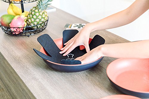 Protector de Olla y Sartén Chefarone - Juego de 5 - 38cm de Largo – Ideal para evitar Rayaduras en Sartenes Antiadherentes de Acero Inoxidable o Gres