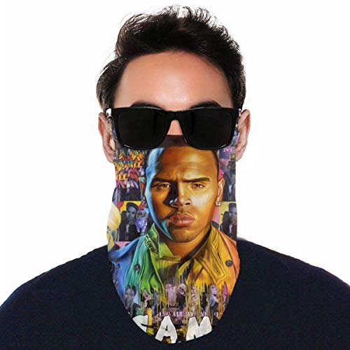 Protector solar multifuncional Chris Brown F.A.M Fashion Scarf,Warm Neck Scarf,Microfiber Neck Warmer,Printed Scarf,Windproof Sports s,Bandanas