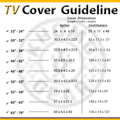 Protector TV Exterior Universal Funda para Televisor de 36" 37" 38" LCD, LED, ó PLASMA, Resistente al Agua, Protector de Pantalla 37", Compatible con Soportes de Mesa y Pared - Beige 38