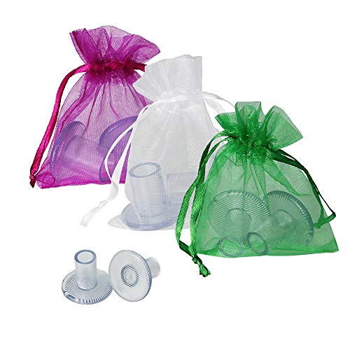 Protectores de Tacones BUZIFU 6 Pares Tapones para Tacones de Silicona 3 tamaños Cubre Tacones con Base Antideslizante para Evitar Resbalones, Ideal para Bodas al Aire Libre, Fiesta, Cumpleaños y Más