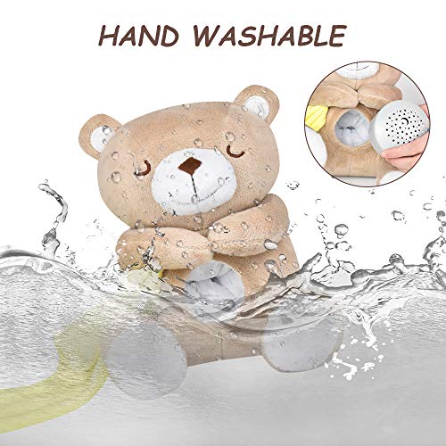 Proyector Musical Bebe, Housoly Luz de Noche con Ruido Blanco y Proyector de Estrellas LED y 15 Canciones de Cuna bebé para Duermebebés