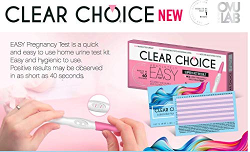 Prueba de embarazo HCG Clear Choice Easy (2 cajas de 1 unidad), prueba de orina, inyección de tinta, 10 miu/ml