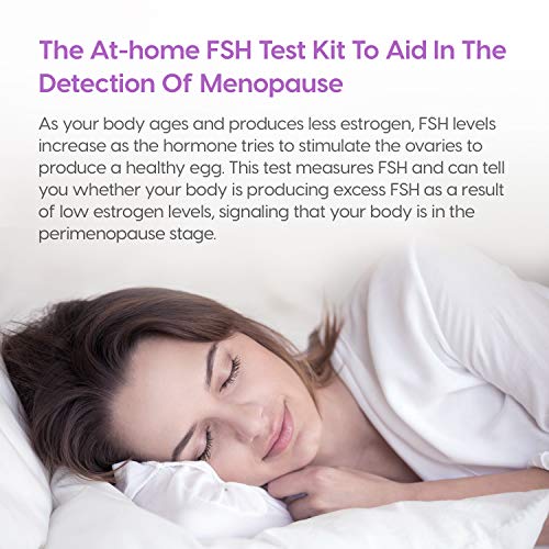 Prueba de la Hormona Foliculoestimulante (FSH) de Femometer – Kit de Tiras de Prueba de Menopausia/Fertilidad Femenina, Paquete de 5