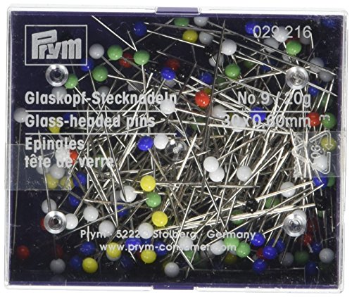 Prym Alfileres con Cabeza de Vidrio 0,60 x 30 mm 20gr.