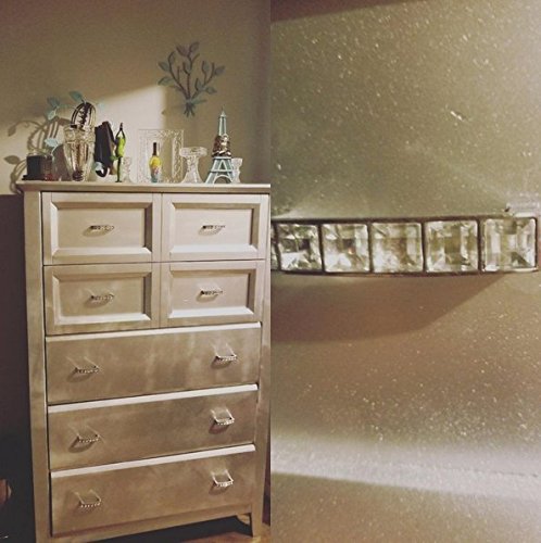 PsmGoods Tirador de puerta con cristales, de aleación de zinc, estilo europeo, ideal para muebles, vestidores, cómodas, armarios y cocinas