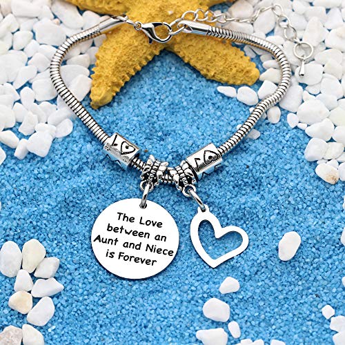 Pulsera de serpiente con colgante de corazón de plata para mujer, regalo de familia