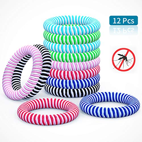 Pulsera repelente de mosquitos, 10 piezas / set Bandas de mosquitos de calidad premium para adultos, bebés y niños, Bandas repelentes de insectos impermeables para interiores y exteriores #QWSH