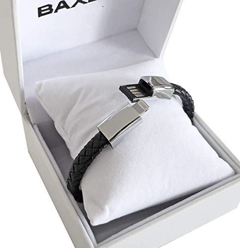 Pulsera USB con cable de carga de piel trenzada, pulsera de carga USB, transmisión de datos, disponible con tres tipos de conectores, idea regalo tecnológico . UNISEX