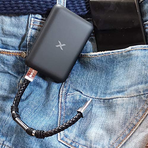 Pulsera USB con cable de carga de piel trenzada, pulsera de carga USB, transmisión de datos, disponible con tres tipos de conectores, idea regalo tecnológico . UNISEX