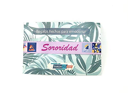 Pulseras de tela con mensaje: SORORIDAD - FEMINIST | Regalo original