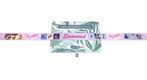 Pulseras de tela con mensaje: SORORIDAD - FEMINIST | Regalo original