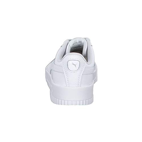 PUMA Carina L, Zapatillas para Mujer, Blanco White White Silver, 39 EU
