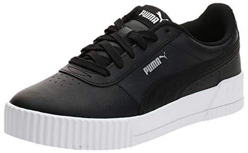 PUMA Carina L, Zapatillas para Mujer, Negro Black White Silver, 39 EU