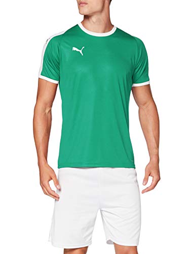 PUMA Liga Jersey T-Shirt, Hombre, Pepper Green White, L