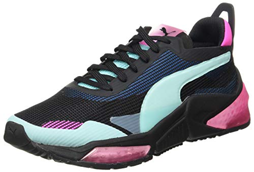 PUMA LQDCELL Optic XI WN'S, Zapatillas para Correr de Carretera para Mujer, Negro Black/Aruba Blue/Luminous Pink, 38.5 EU
