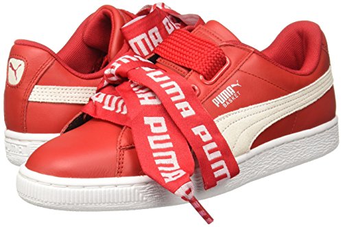PUMA Mujer Toreador Rojo Basket Heart DE Zapatillas-UK 5