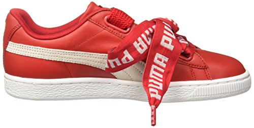 PUMA Mujer Toreador Rojo Basket Heart DE Zapatillas-UK 5