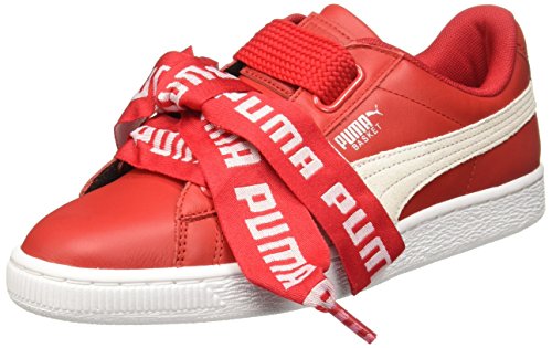 PUMA Mujer Toreador Rojo Basket Heart DE Zapatillas-UK 5