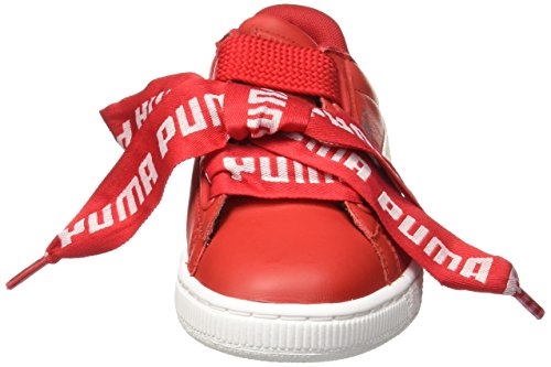 PUMA Mujer Toreador Rojo Basket Heart DE Zapatillas-UK 5