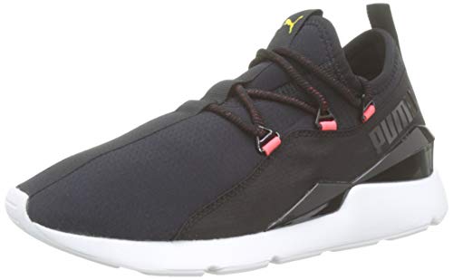 PUMA Muse 2 Hypertech Wn's, Zapatillas para Mujer, Black-Sulphur, 37.5 EU