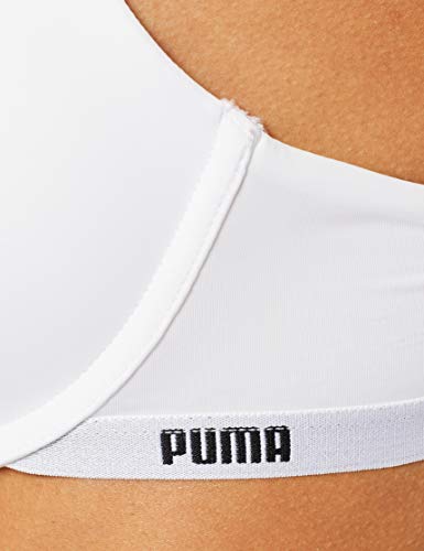 Puma Push-up Bra 1p Ecom Sujetador con Aros para Mujer, Blanco (White 300), 90B (Talla Fabricante :75B)