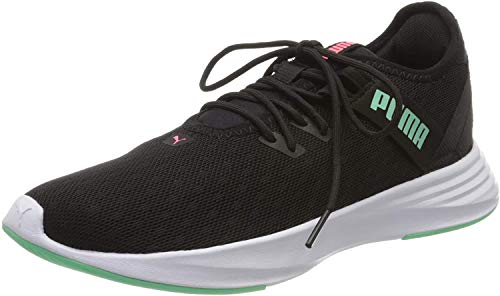 PUMA Radiate XT Pattern WN'S, Zapatillas Deportivas para Interior para Mujer, Negro Black/Green Glimmer, 36 EU