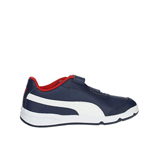 PUMA STEPFLEEX 2 SL VE V PS, Zapatillas Unisex niños, Azul (Peacoat White/Flame Scarlet), 32 EU
