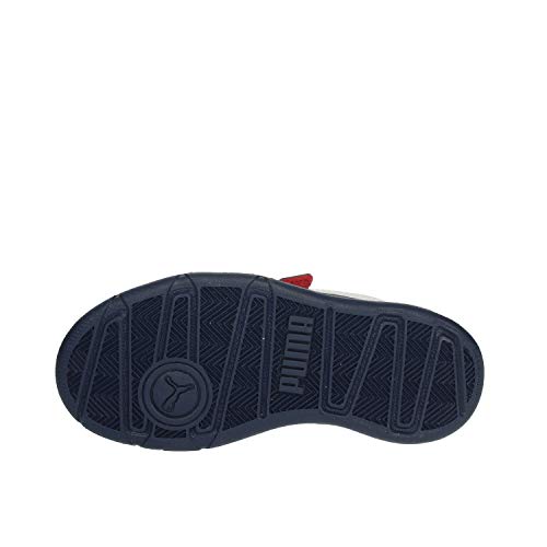 PUMA STEPFLEEX 2 SL VE V PS, Zapatillas Unisex niños, Azul (Peacoat White/Flame Scarlet), 32 EU