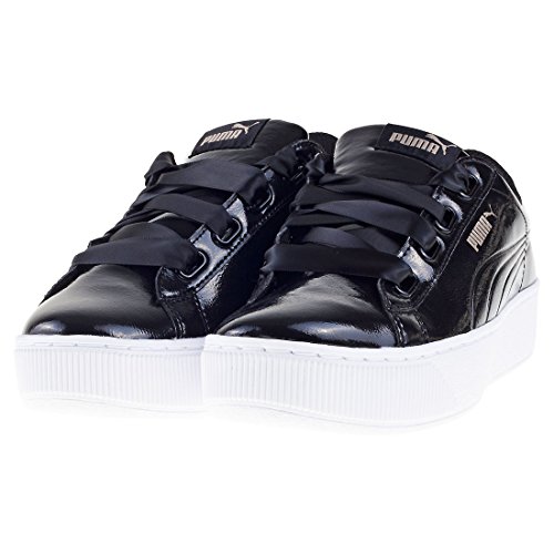 Puma Vikky Platform Ribbon P, Zapatillas para Mujer, Negro Black Black, 37 EU