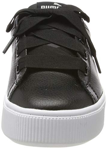 PUMA Vikky Stacked Ribbon Core, Zapatillas para Mujer, Black Black, 38 EU