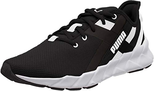 PUMA Weave XT WN'S, Zapatillas Deportivas para Interior para Mujer, Negro Black White, 38.5 EU