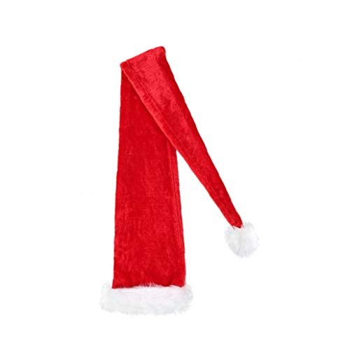 Puntales Función de Santa Claus Sombrero de Moda súper Larga del Casquillo de Santa Multi Navidad Gorro de Fiesta de Navidad de la Felpa de Ornamentos Preciosos para 1pc niños