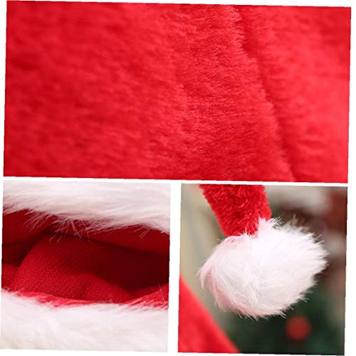 Puntales Función de Santa Claus Sombrero de Moda súper Larga del Casquillo de Santa Multi Navidad Gorro de Fiesta de Navidad de la Felpa de Ornamentos Preciosos para 1pc niños
