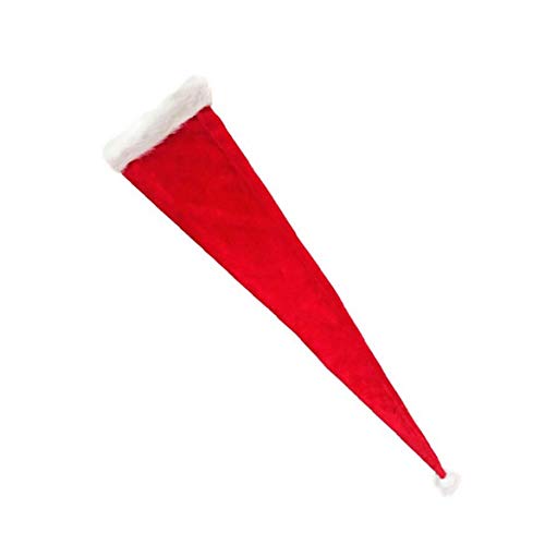 Puntales Función de Santa Claus Sombrero de Moda súper Larga del Casquillo de Santa Multi Navidad Gorro de Fiesta de Navidad de la Felpa de Ornamentos Preciosos para 1pc niños