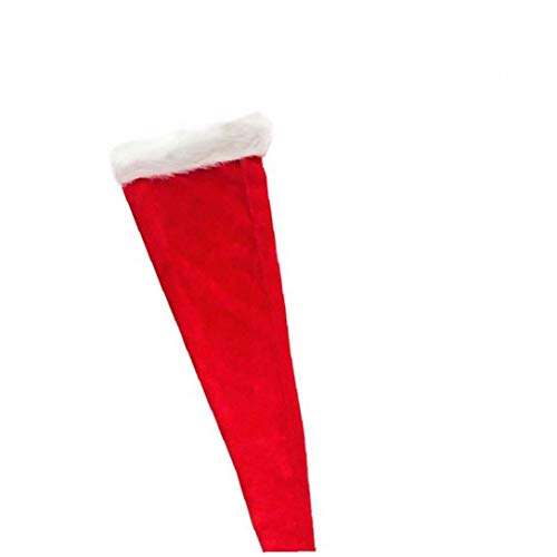 Puntales Función de Santa Claus Sombrero de Moda súper Larga del Casquillo de Santa Multi Navidad Gorro de Fiesta de Navidad de la Felpa de Ornamentos Preciosos para 1pc niños