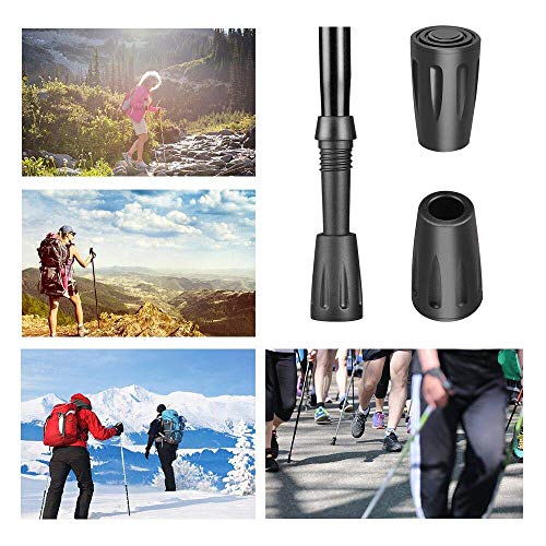 Puntas de Goma para Bastones 16 Piezas Tapones Repuestos Universales para Bastones de Trekking Caminar