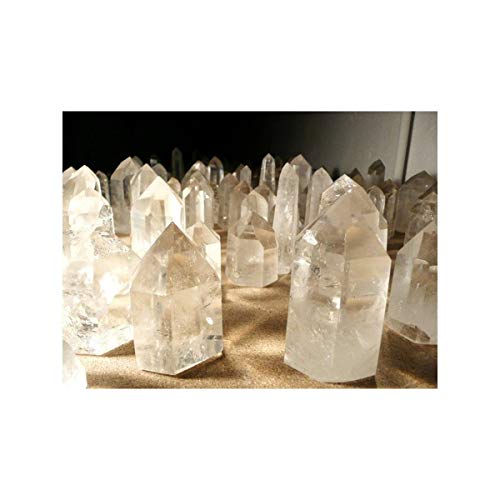 Puntas Pulidas de Cuarzo Calidad A (Pack de 250 gr) Minerales y Cristales, Belleza energética, Meditacion, Amuletos Espirituales
