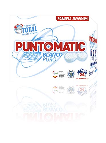 Puntomatic Detergente Pastilla Ropa Blanca - 24 Lavados