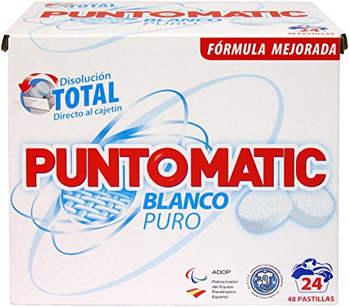 Puntomatic Detergente Pastilla Ropa Blanca - 24 Lavados
