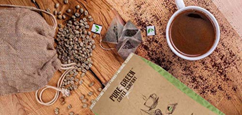 Pure Green Skinny Coffee - Programa de detoxificación-28 días. Ayuda con pérdida de peso y quema de grasa. Supresor natural de apetito. Resultados visibles rápidos. Bebida energética antes de entrenar