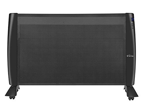 PURLINE RMD 2000 B Radiador de mica digital programable de 2000W con ruedas de color negro