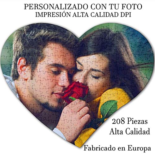 Puzzle Personalizado con tu Foto Impresión dpi - Fabricado en Europa - Bonito Brilloso Tus Puzzles con tu Imagen Preferida - Regalo para Bebes - Madres Bodas Parejas - Rompecabezas Novios