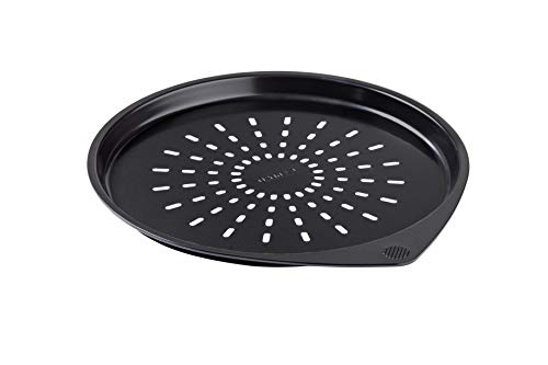 Pyrex Magic Bandeja De Horno para Pizza, Acero Inoxidable, Negro